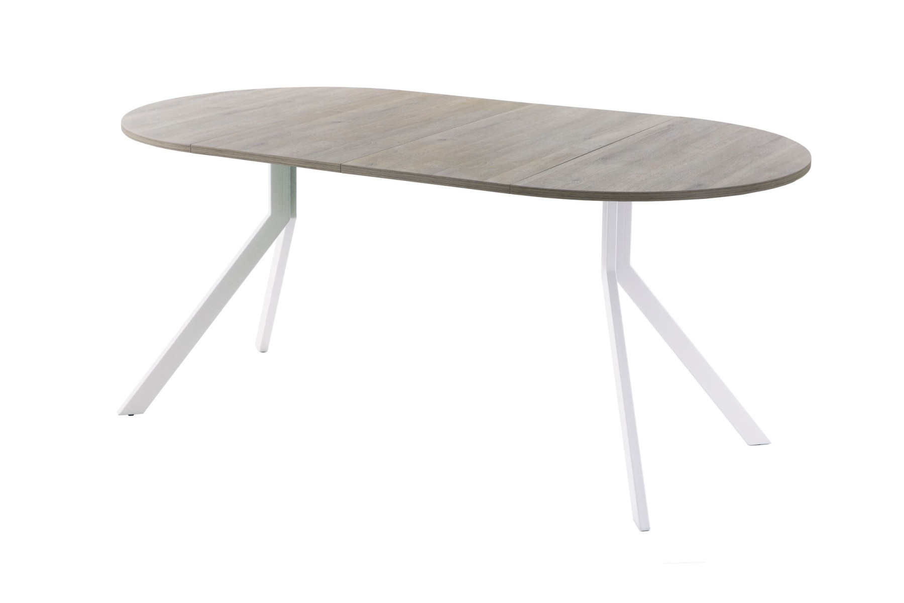 Обеденный стол AMC Elite (серии SLIM) / E18(900) D1 (белый/Дуб Уайт-Ривер песочно-бежевый)