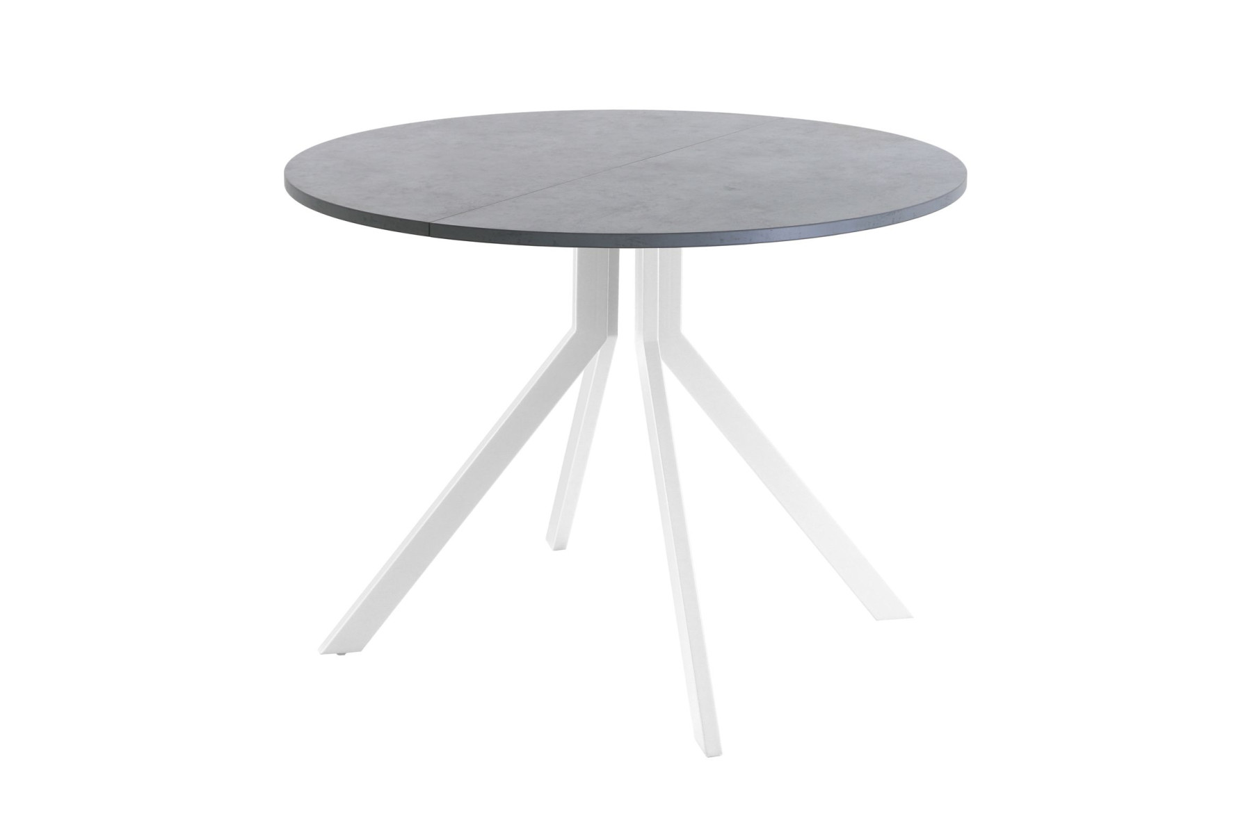 Обеденный стол AMC Elite (серии SLIM) / E18(900) D1 (белый/Бетон Чикаго светло-серый)
