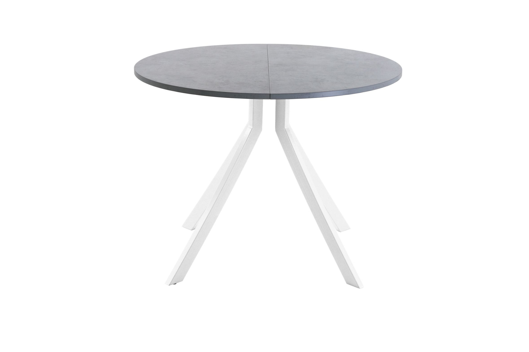 Обеденный стол AMC Elite (серии SLIM) / E18(900) D1 (белый/Бетон Чикаго светло-серый)