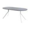 Обеденный стол AMC Elite (серии SLIM) / E18(900) D1 (белый/Бетон Чикаго светло-серый)