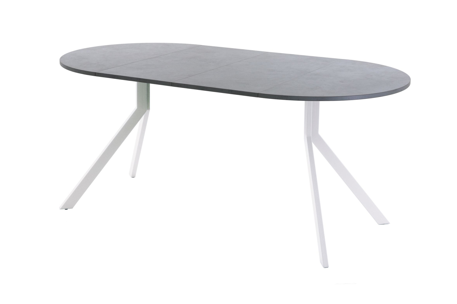 Обеденный стол AMC Elite (серии SLIM) / E18(900) D1 (белый/Бетон Чикаго светло-серый)