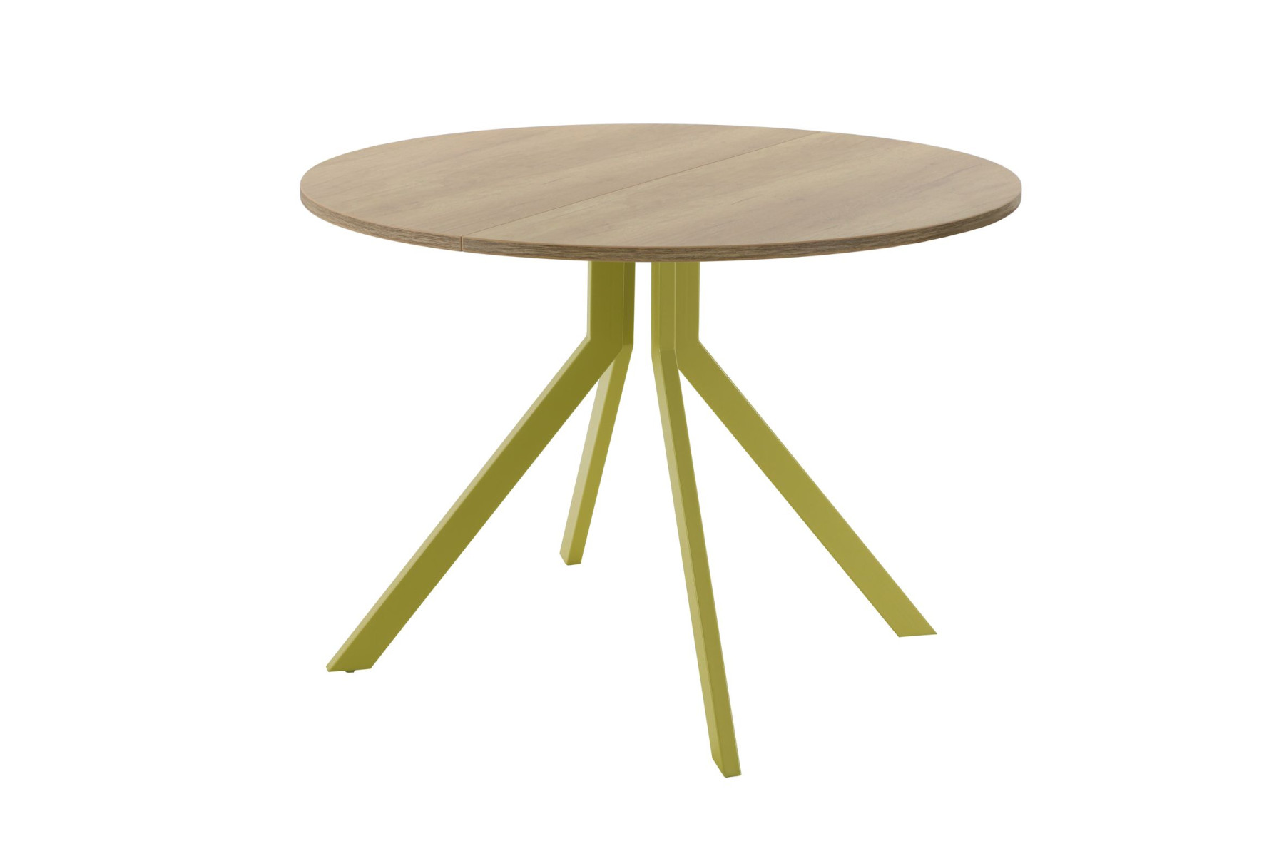 Обеденный стол AMC Elite (серии SLIM) / E18(900) D1 (золото/Дуб Небраска Натуральный)