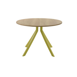 Обеденный стол AMC Elite (серии SLIM) / E18(900) D1 (золото/Дуб Небраска Натуральный)