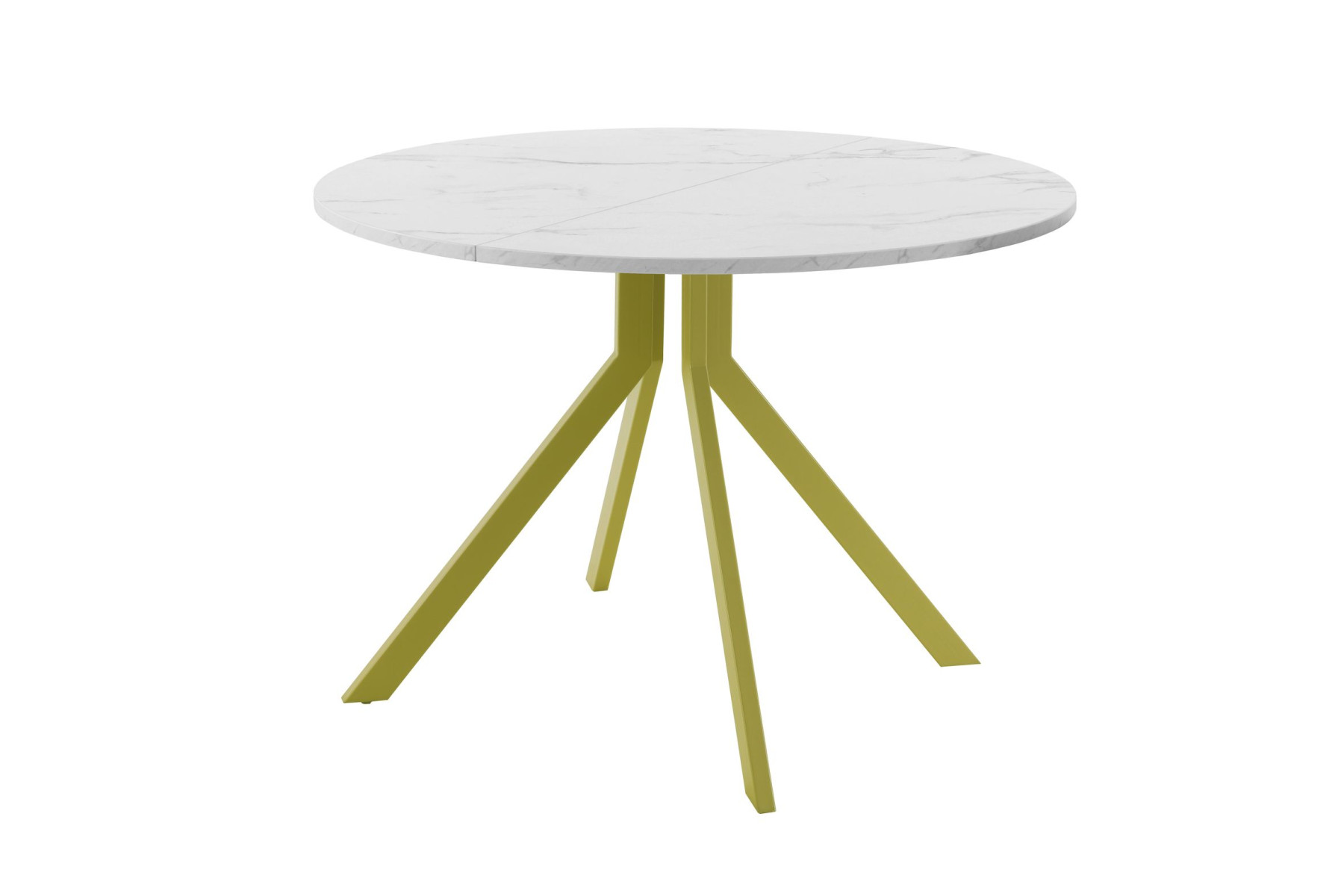 Обеденный стол AMC Elite (серии SLIM) / E18(800) D1 (золото/Мрамор Кристалл)