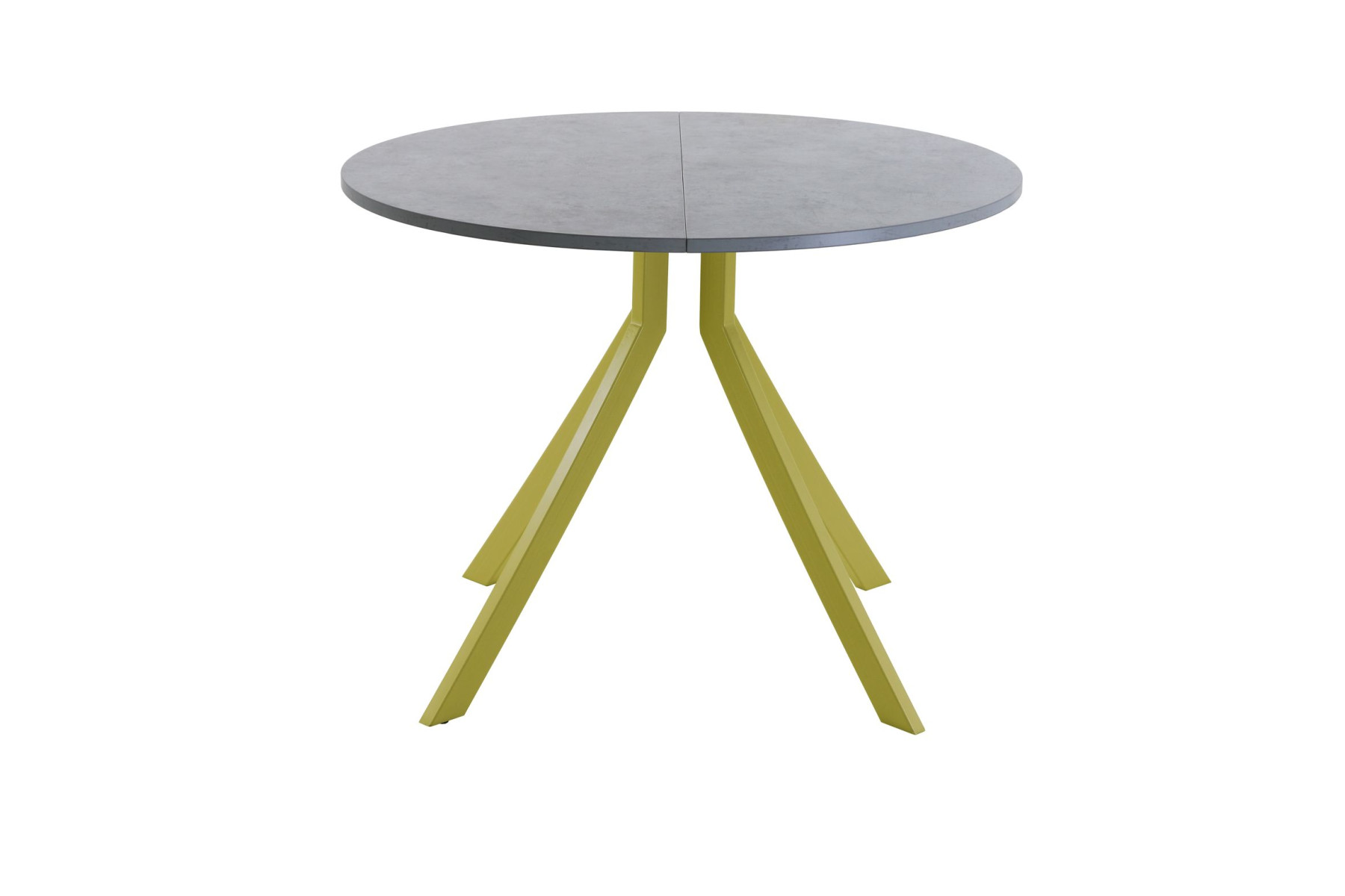 Обеденный стол AMC Elite (серии SLIM) / E18(800) D1 (золото/Бетон Чикаго светло-серый)