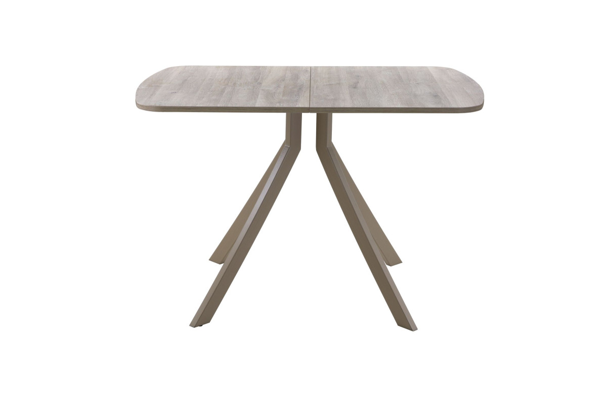 Обеденный стол AMC Elite (серии SLIM) / E18(1100) D2 (капучино/Дуб Уайт-Ривер песочно-бежевый)