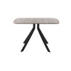 Обеденный стол AMC Elite (серии SLIM) / E18(1200) D2 (черный/Дуб Уайт-Ривер песочно-бежевый)