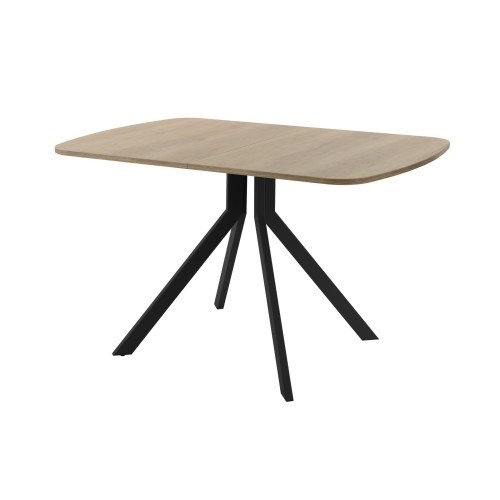 Обеденный стол AMC Elite (серии SLIM) / E18(1200) D2 (черный/Дуб Небраска Натуральный)