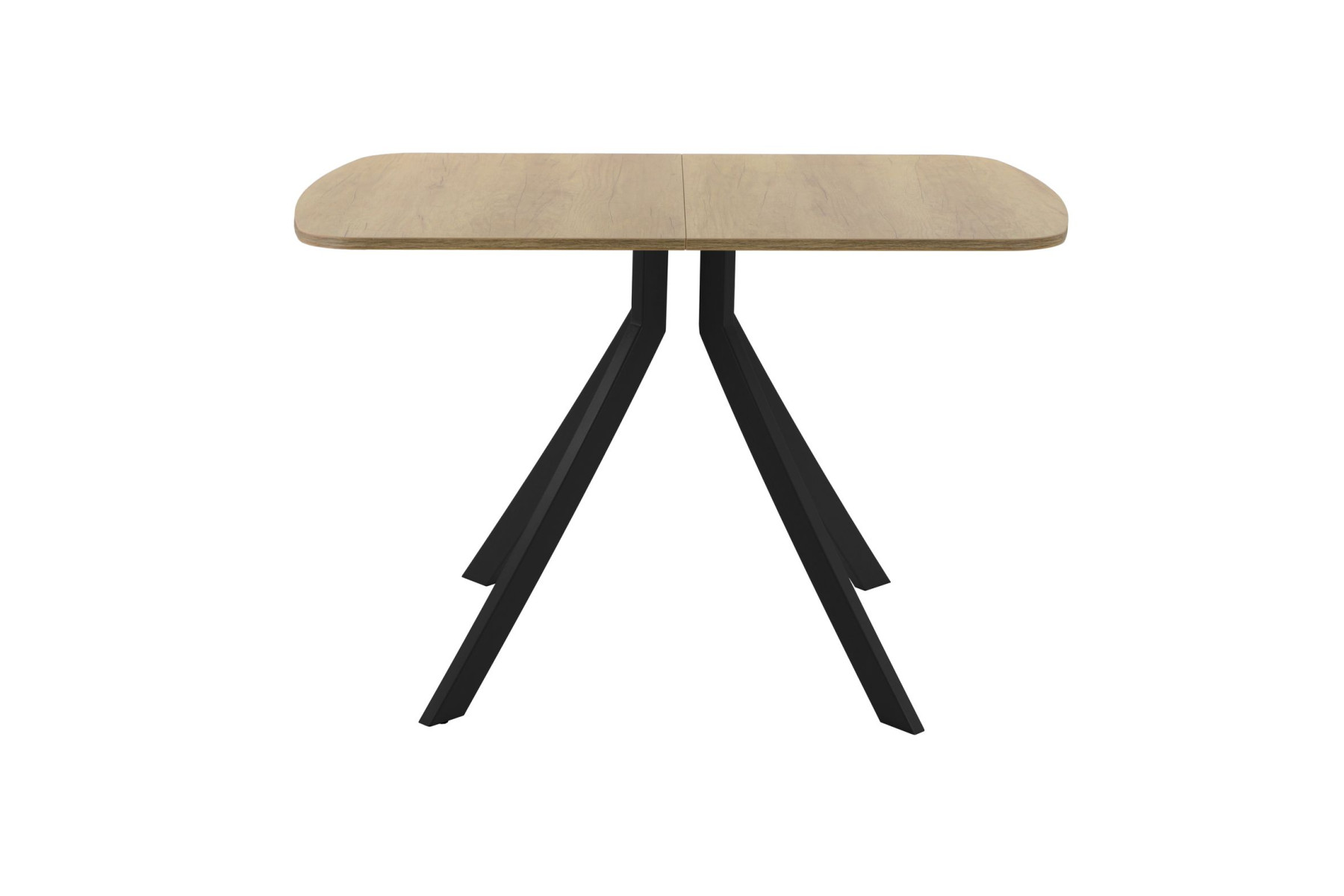 Обеденный стол AMC Elite (серии SLIM) / E18(1100) D2 (черный/Дуб Небраска Натуральный)