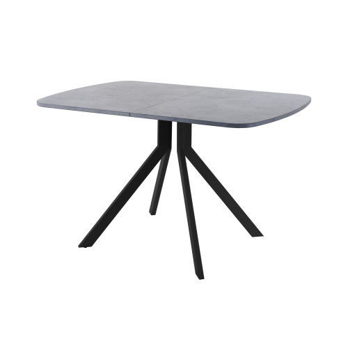 Обеденный стол AMC Elite (серии SLIM) / E18(1200) D2 (черный/Бетон Чикаго светло-серый)