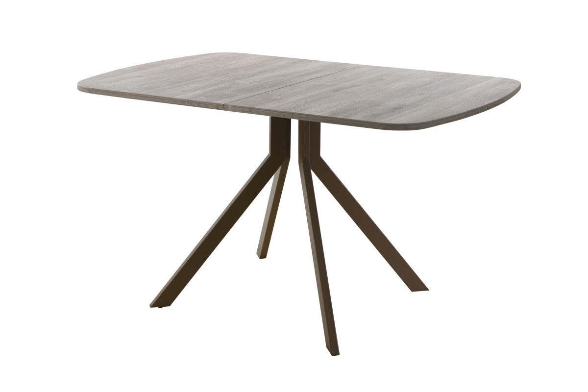 Обеденный стол AMC Elite (серии SLIM) / E18(1100) D2 (коричневый/Дуб Уайт-Ривер песочно-бежевый)