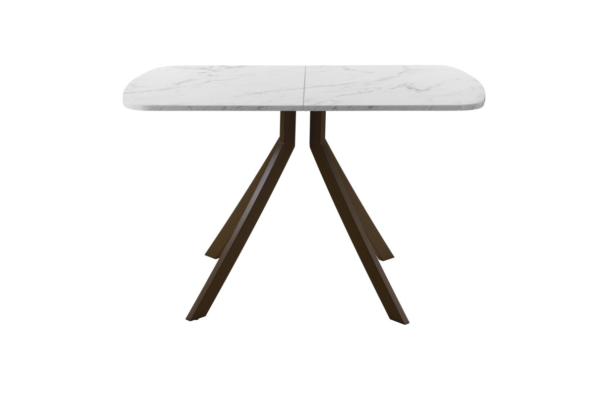 Обеденный стол AMC Elite (серии SLIM) / E18(1200) D2 (коричневый/Мрамор Кристалл)