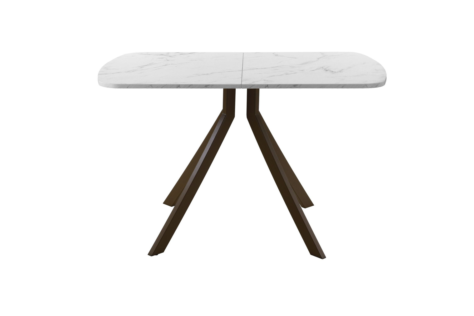 Обеденный стол AMC Elite (серии SLIM) / E18(1200) D2 (коричневый/Мрамор Кристалл)