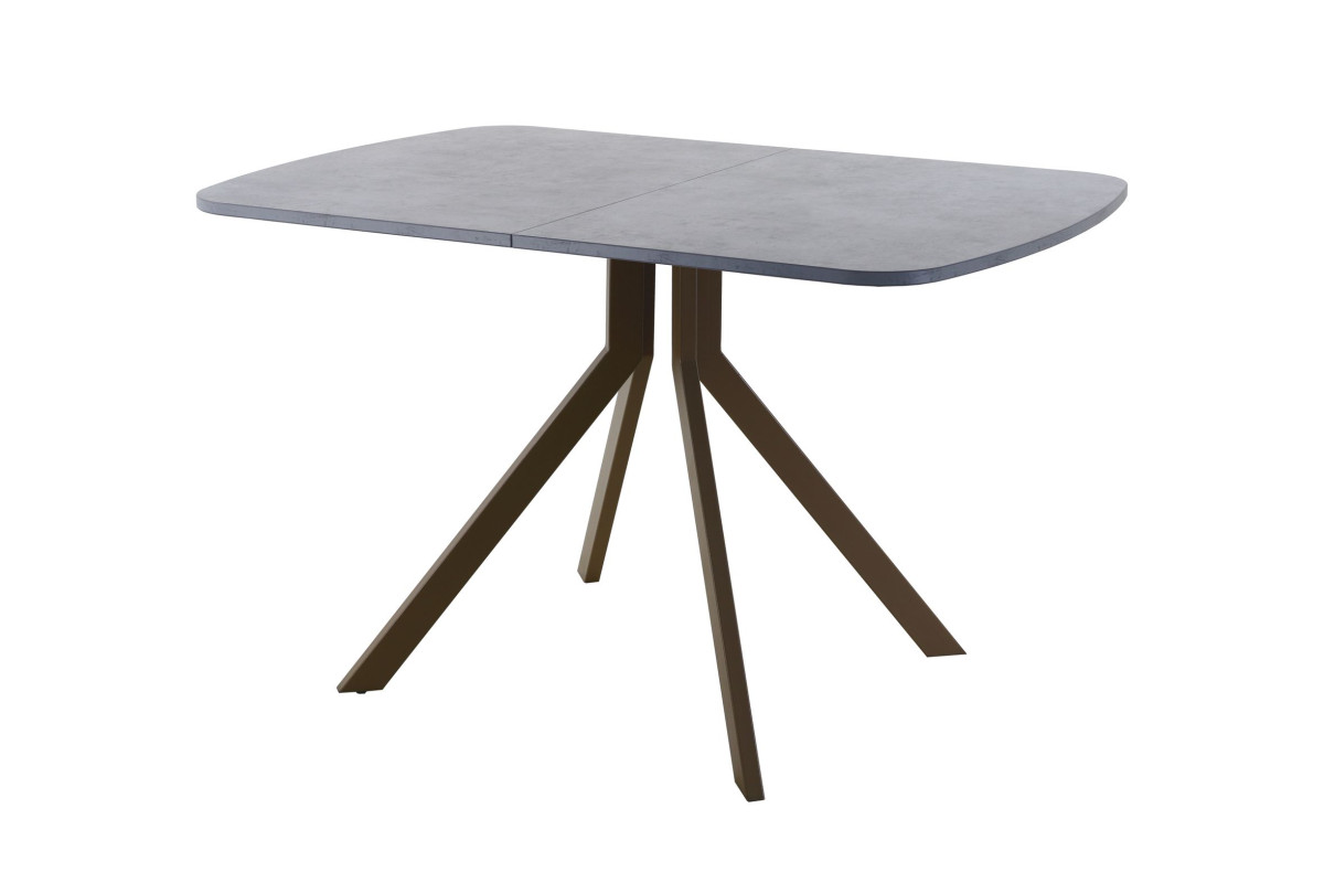 Обеденный стол AMC Elite (серии SLIM) / E18(1200) D2 (коричневый/Бетон Чикаго светло-серый)