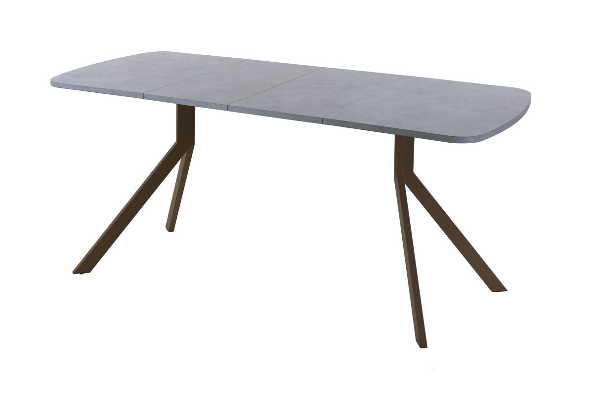 Обеденный стол AMC Elite (серии SLIM) / E18(1200) D2 (коричневый/Бетон Чикаго светло-серый)