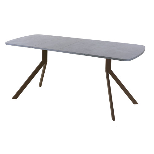 Обеденный стол AMC Elite (серии SLIM) / E18(1100) D2 (коричневый/Бетон Чикаго светло-серый)