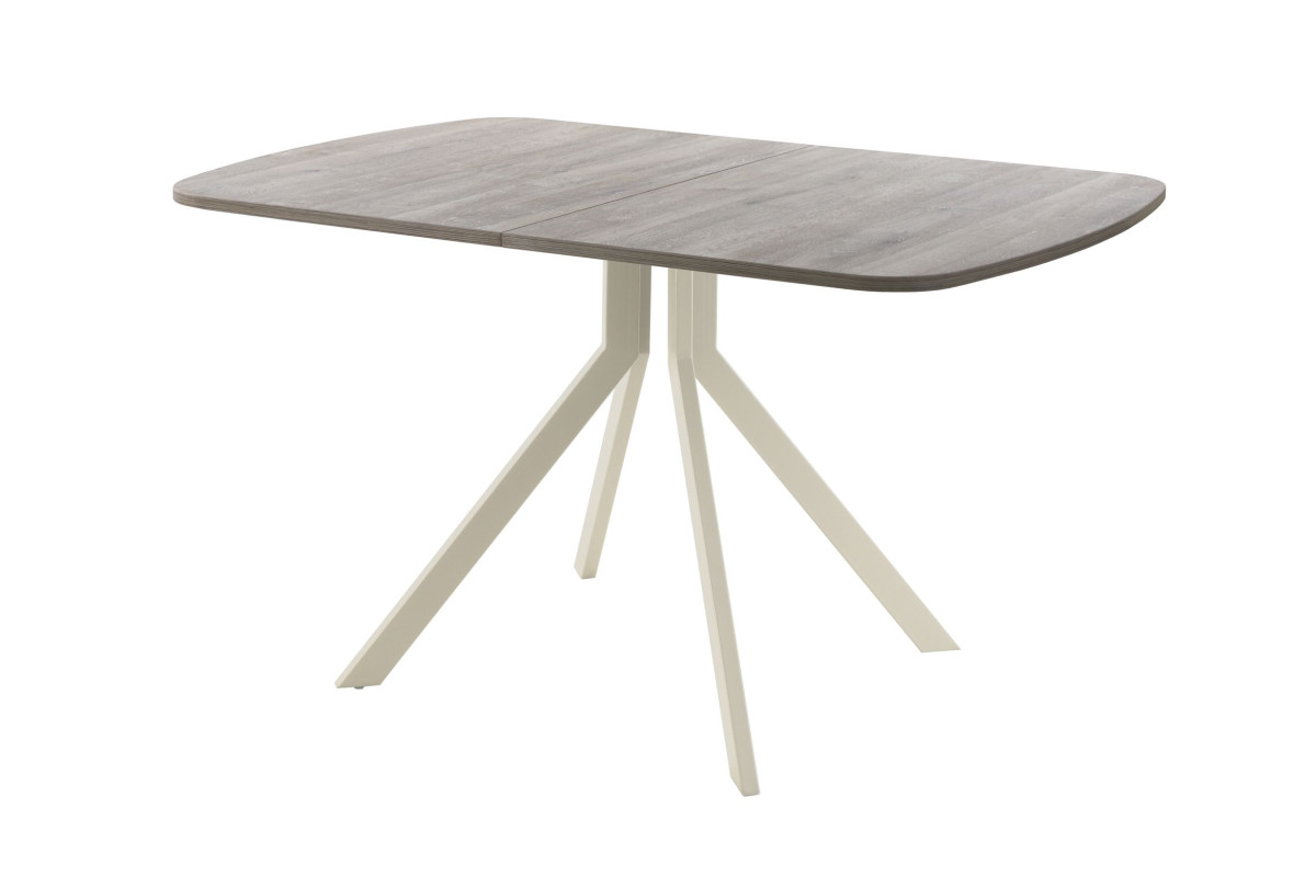 Обеденный стол AMC Elite (серии SLIM) / E18(1100) D2 (бежевый/Дуб Уайт-Ривер песочно-бежевый)