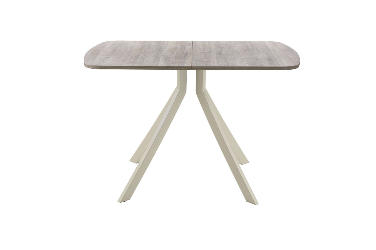 Обеденный стол AMC Elite (серии SLIM) / E18(1100) D2 (бежевый/Дуб Уайт-Ривер песочно-бежевый)