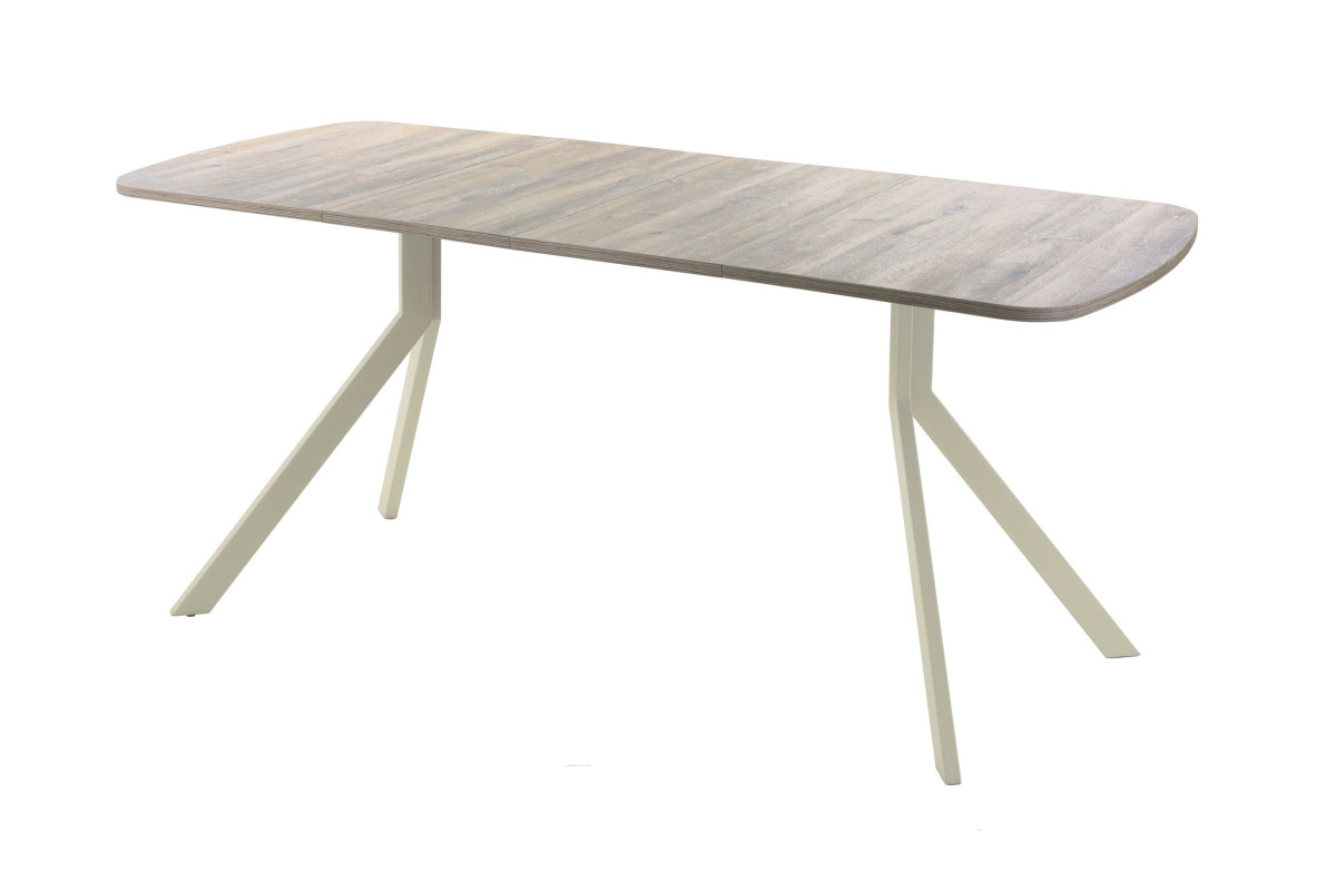 Обеденный стол AMC Elite (серии SLIM) / E18(1100) D2 (бежевый/Дуб Уайт-Ривер песочно-бежевый)