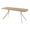 Обеденный стол AMC Elite (серии SLIM) / E18(1200) D2 (бежевый/Дуб Небраска Натуральный)