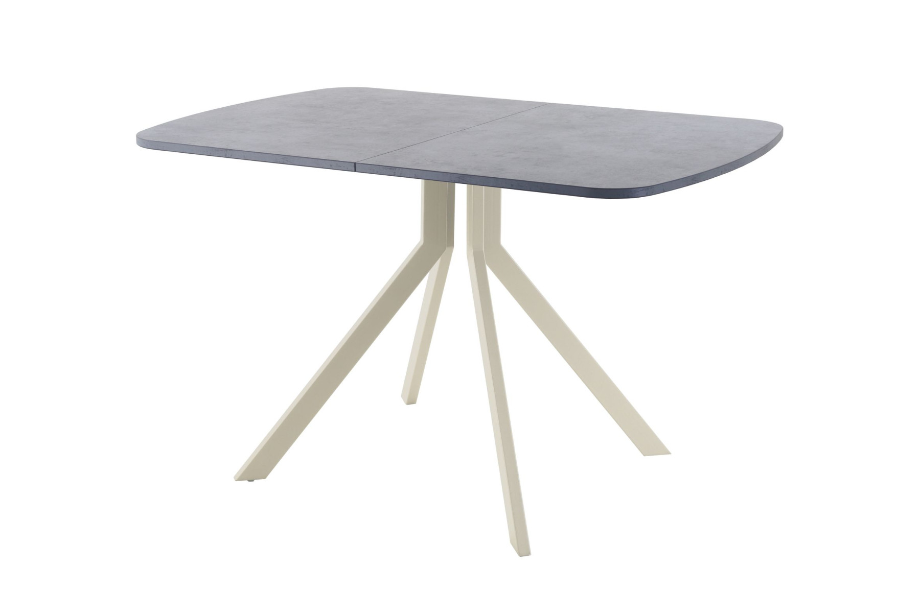 Обеденный стол AMC Elite (серии SLIM) / E18(1200) D2 (бежевый/Бетон Чикаго светло-серый)