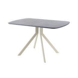Обеденный стол AMC Elite (серии SLIM) / E18(1100) D2 (бежевый/Бетон Чикаго светло-серый)