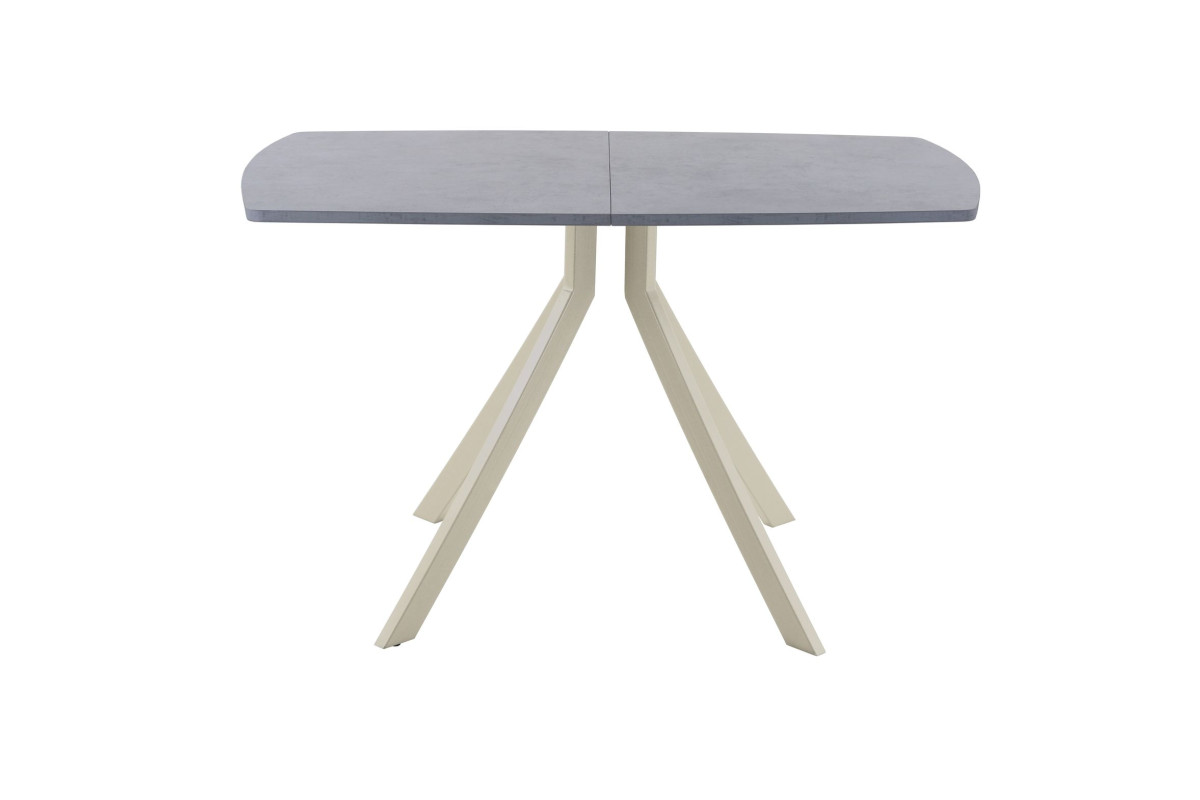 Обеденный стол AMC Elite (серии SLIM) / E18(1200) D2 (бежевый/Бетон Чикаго светло-серый)