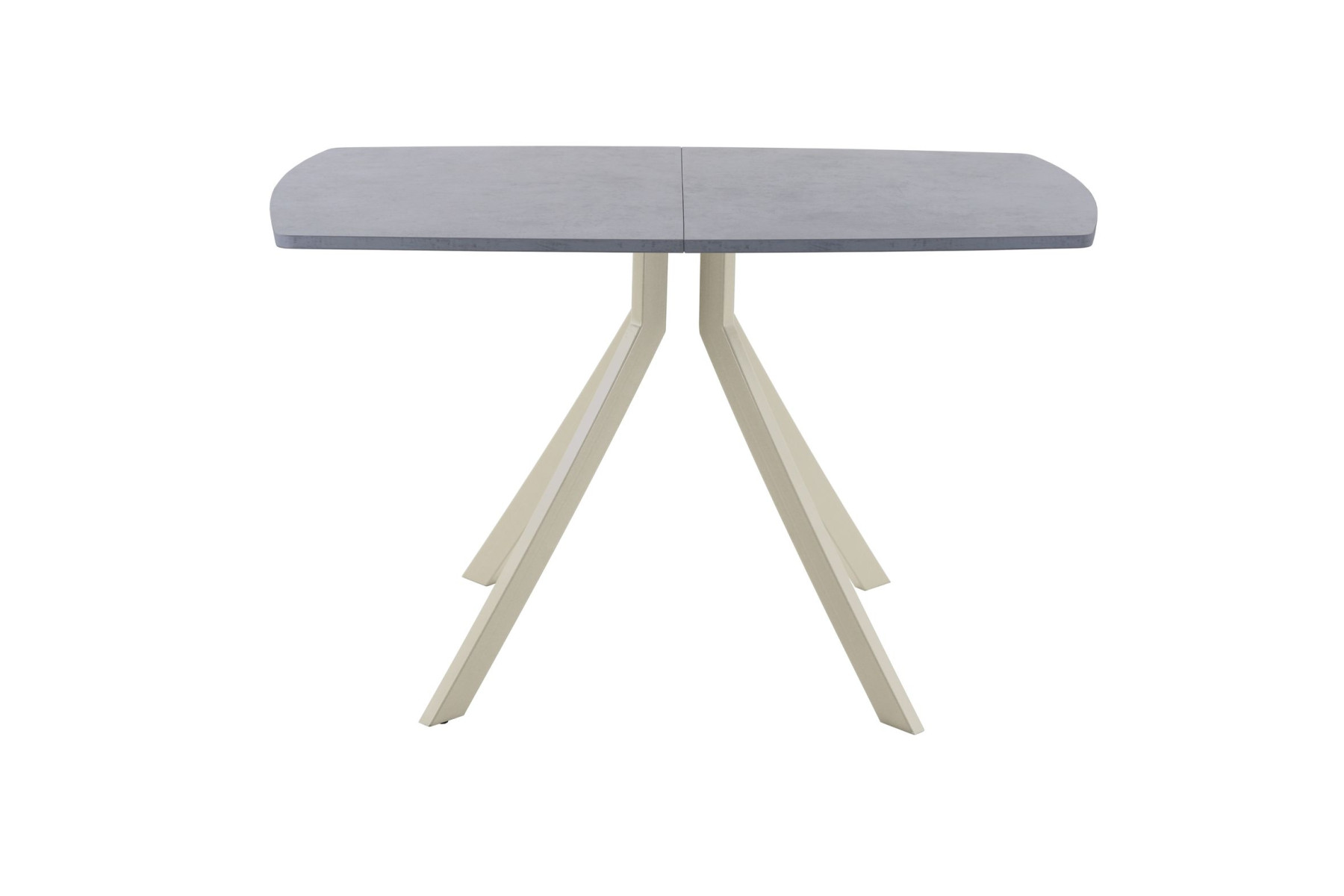 Обеденный стол AMC Elite (серии SLIM) / E18(1200) D2 (бежевый/Бетон Чикаго светло-серый)