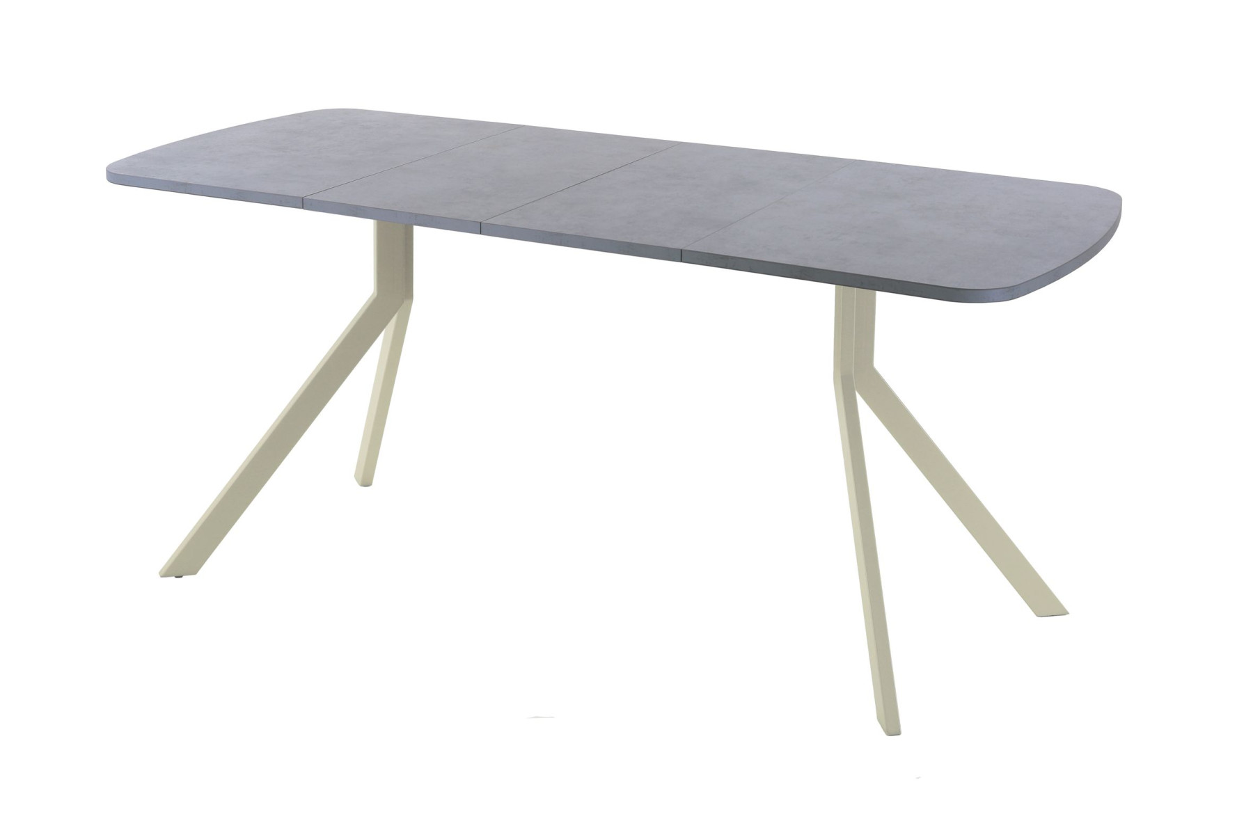 Обеденный стол AMC Elite (серии SLIM) / E18(1200) D2 (бежевый/Бетон Чикаго светло-серый)
