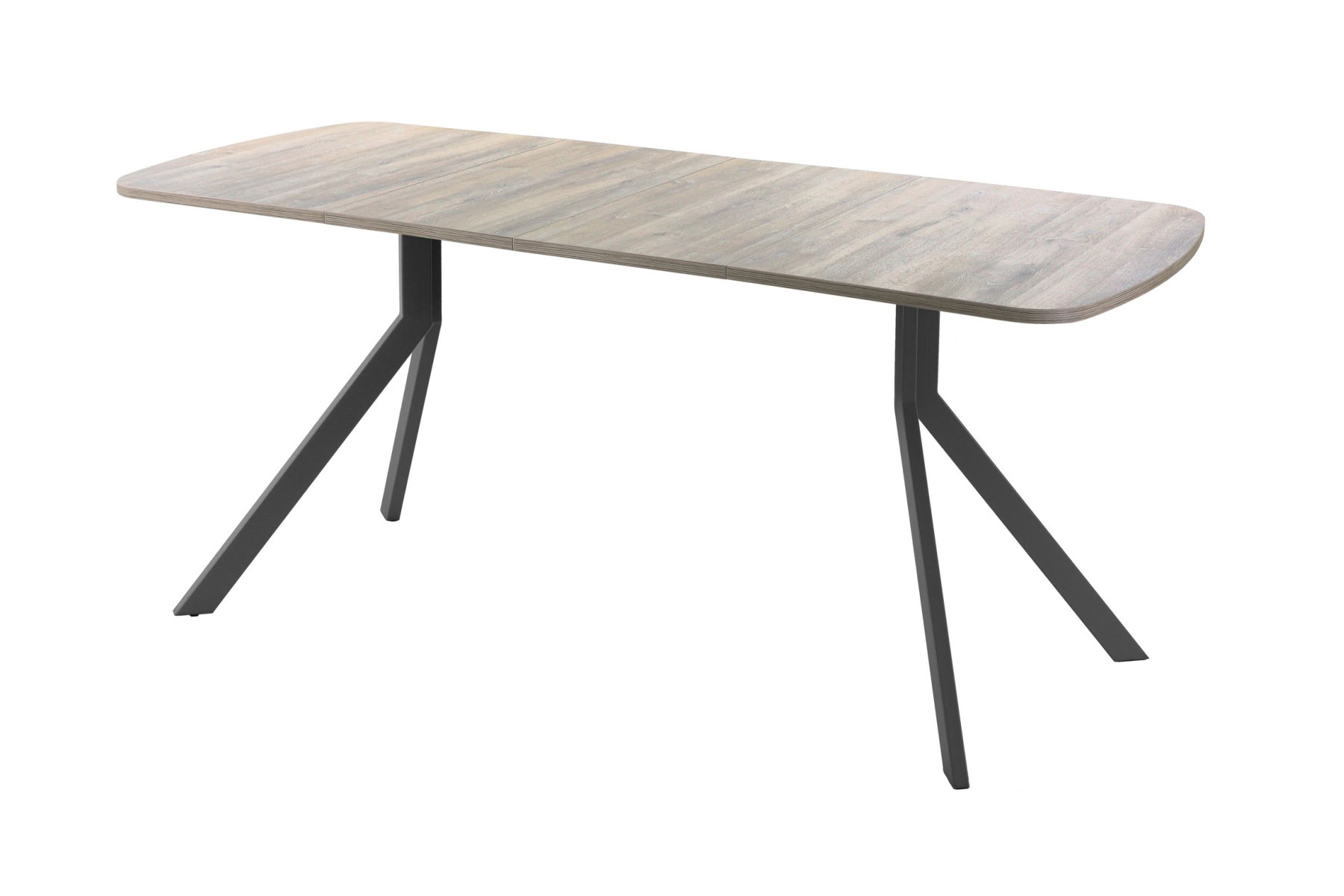 Обеденный стол AMC Elite (серии SLIM) / E18(1100) D2 (графит/Дуб Уайт-Ривер песочно-бежевый)