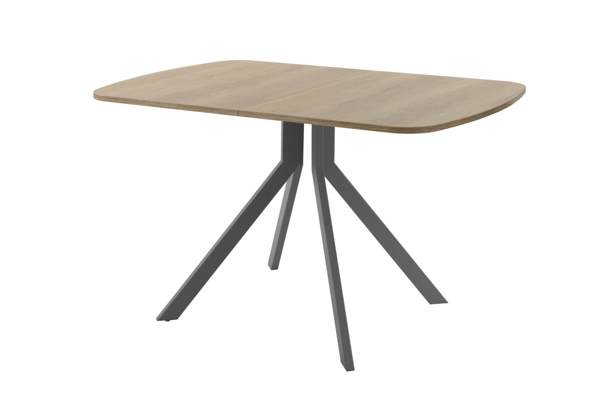 Обеденный стол AMC Elite (серии SLIM) / E18(1200) D2 (графит/Дуб Небраска Натуральный)