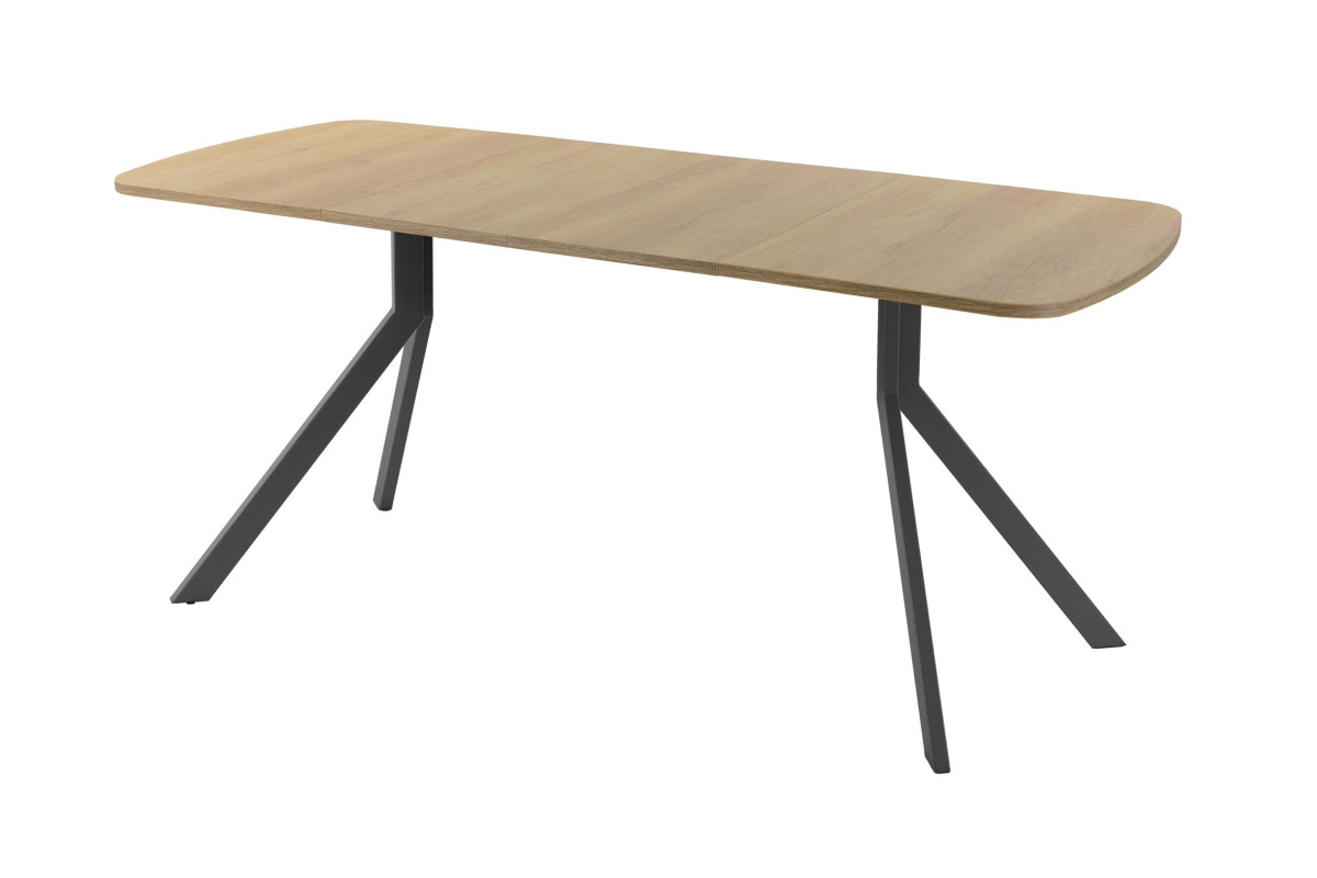 Обеденный стол AMC Elite (серии SLIM) / E18(1200) D2 (графит/Дуб Небраска Натуральный)