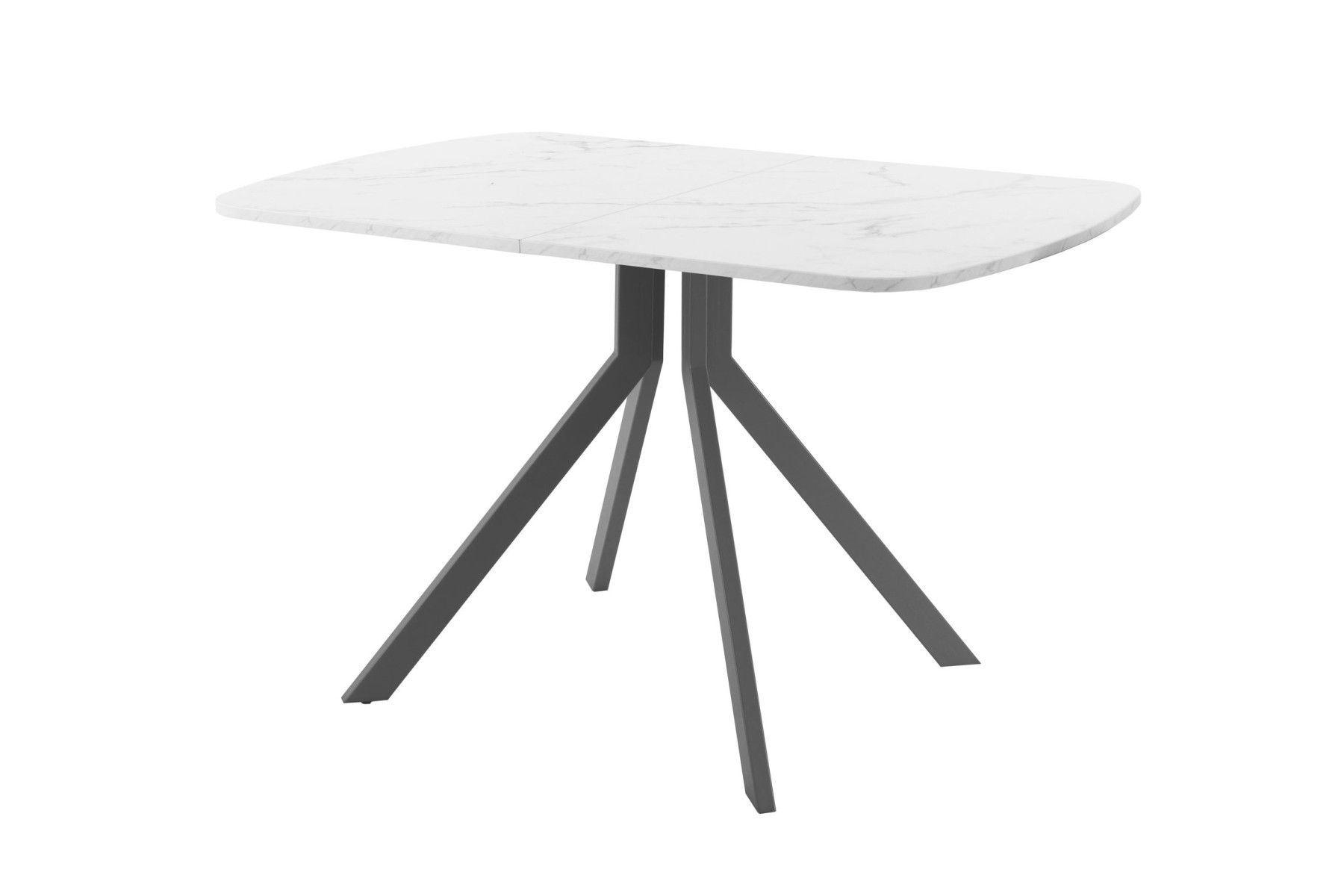 Обеденный стол AMC Elite (серии SLIM) / E18(1200) D2 (графит/Мрамор Кристалл)