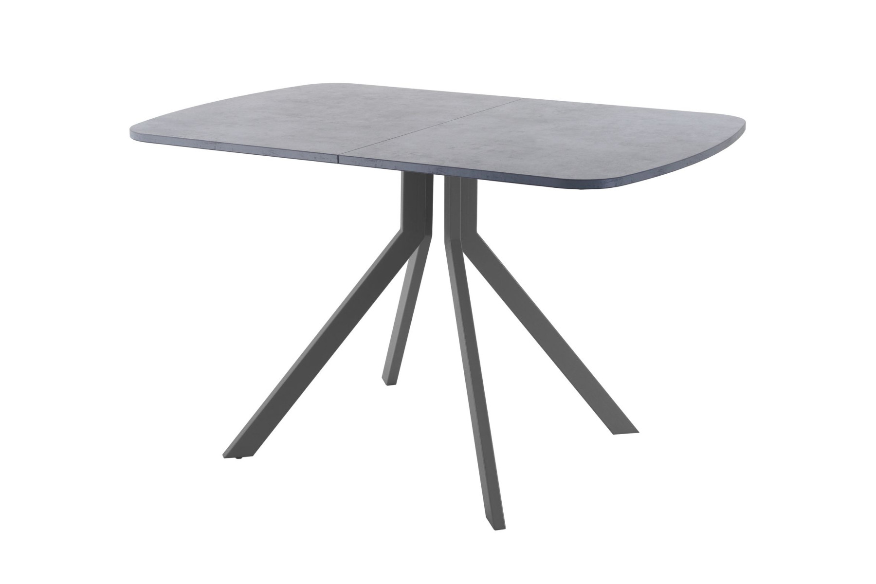 Обеденный стол AMC Elite (серии SLIM) / E18(1200) D2 (графит/Бетон Чикаго светло-серый)