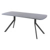 Обеденный стол AMC Elite (серии SLIM) / E18(1200) D2 (графит/Бетон Чикаго светло-серый)