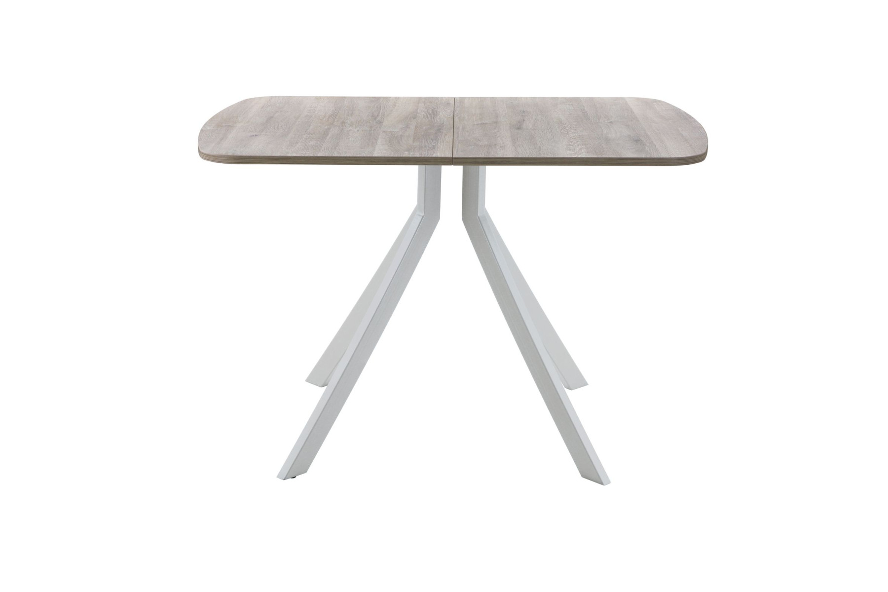 Обеденный стол AMC Elite (серии SLIM) / E18(1100) D2 (серебро/Дуб Уайт-Ривер песочно-бежевый)