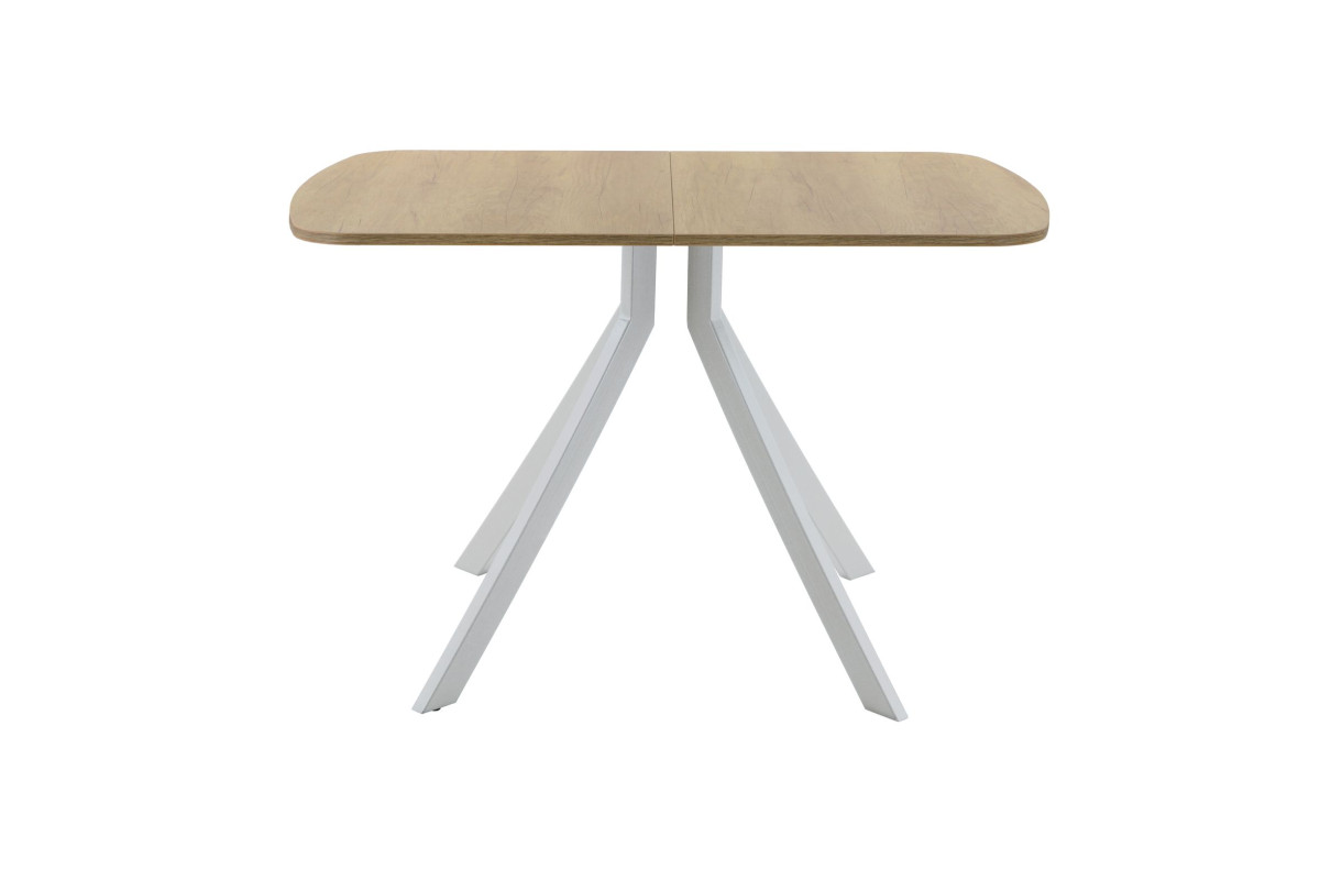 Обеденный стол AMC Elite (серии SLIM) / E18(1100) D2 (серебро/Дуб Небраска Натуральный)