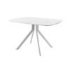 Обеденный стол AMC Elite (серии SLIM) / E18(1200) D2 (серебро/Мрамор Кристалл)