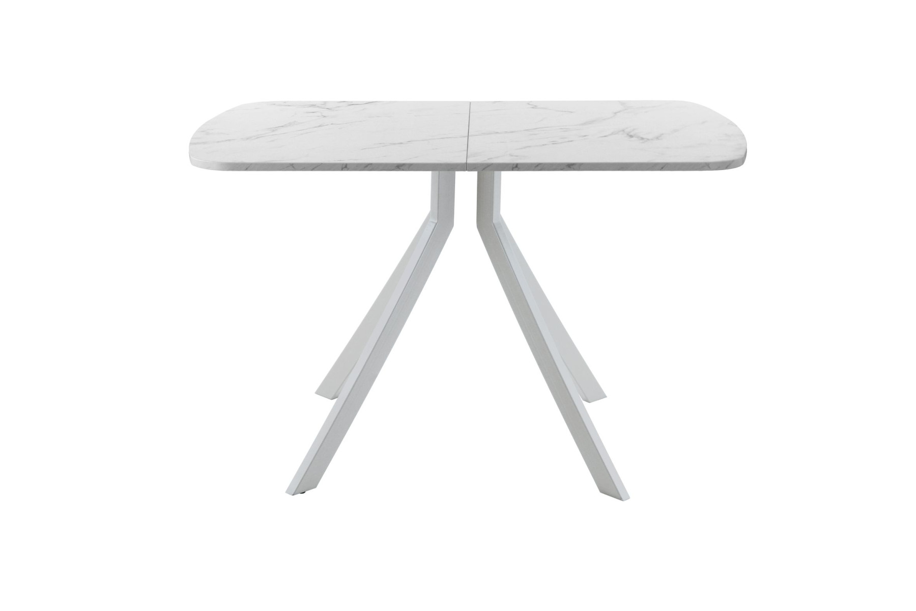 Обеденный стол AMC Elite (серии SLIM) / E18(1100) D2 (серебро/Мрамор Кристалл)