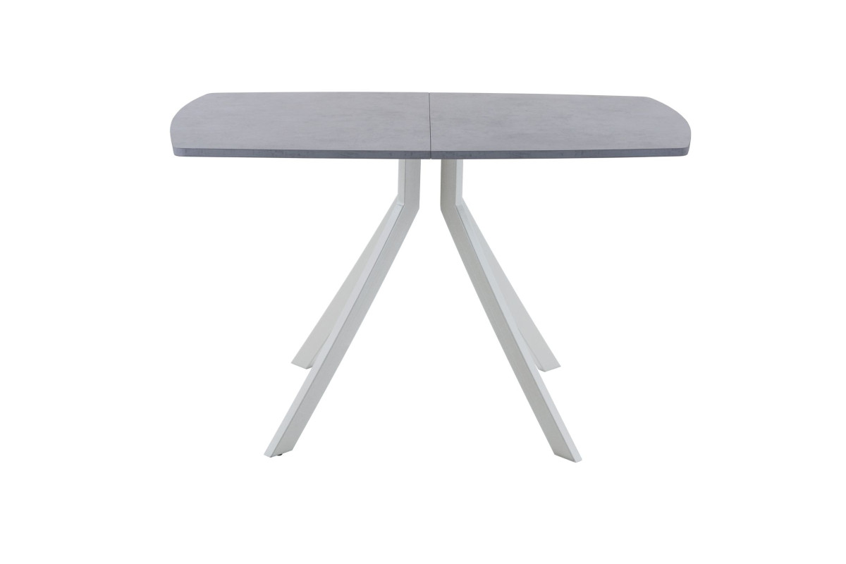 Обеденный стол AMC Elite (серии SLIM) / E18(1100) D2 (серебро/Бетон Чикаго светло-серый)