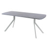 Обеденный стол AMC Elite (серии SLIM) / E18(1100) D2 (серебро/Бетон Чикаго светло-серый)