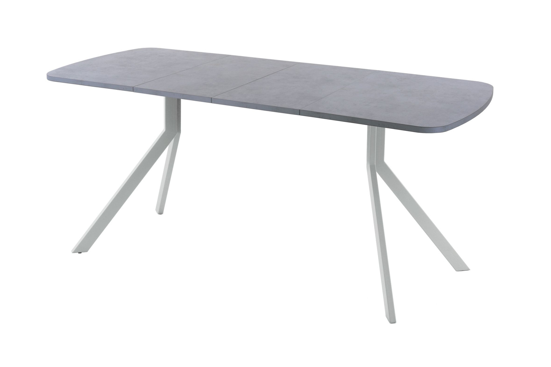 Обеденный стол AMC Elite (серии SLIM) / E18(1200) D2 (серебро/Бетон Чикаго светло-серый)