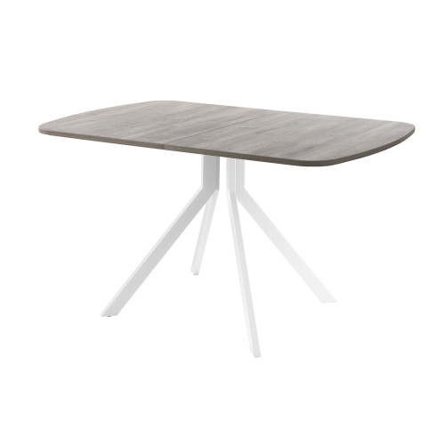 Обеденный стол AMC Elite (серии SLIM) / E18(1200) D2 (белый/Дуб Уайт-Ривер песочно-бежевый)
