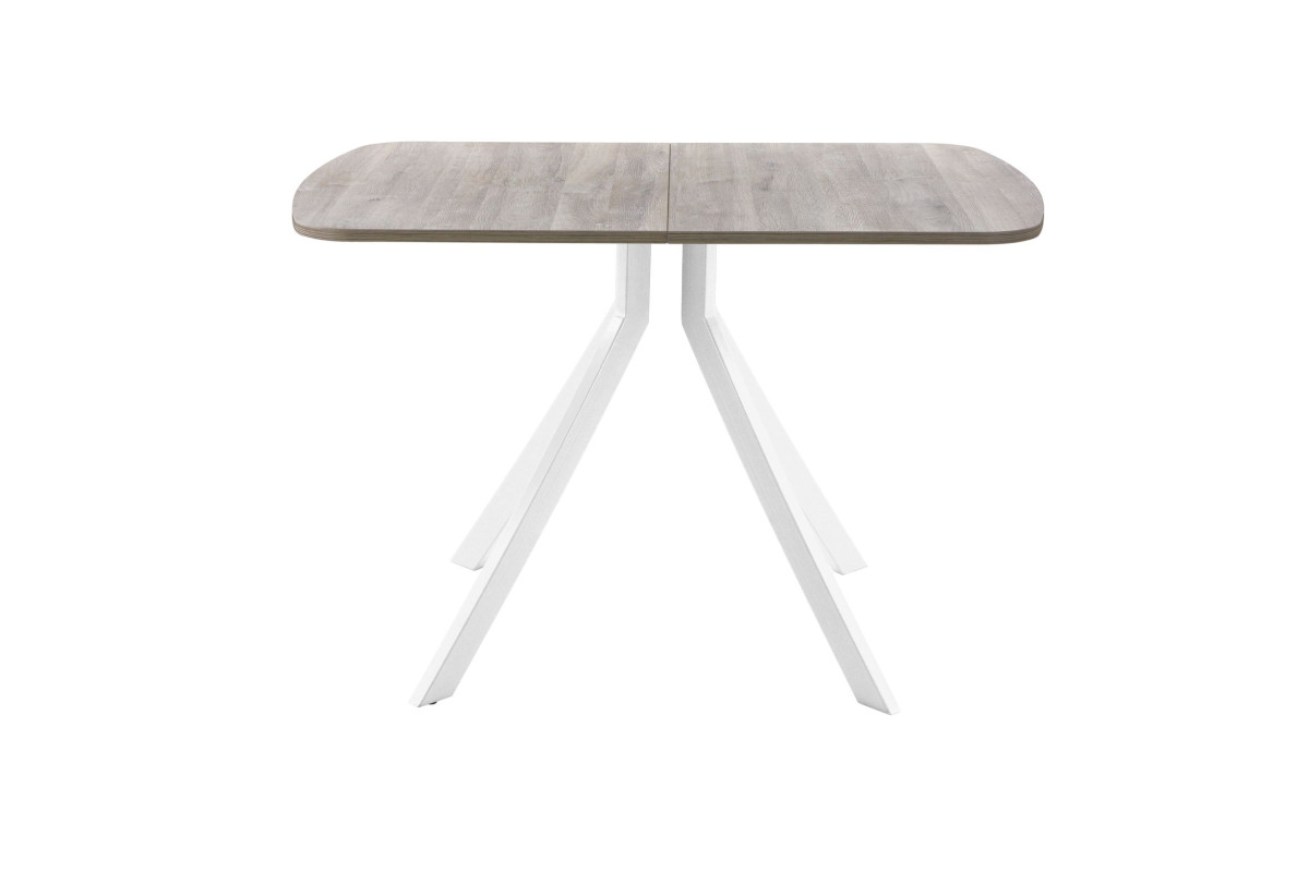 Обеденный стол AMC Elite (серии SLIM) / E18(1200) D2 (белый/Дуб Уайт-Ривер песочно-бежевый)