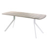 Обеденный стол AMC Elite (серии SLIM) / E18(1200) D2 (белый/Дуб Уайт-Ривер песочно-бежевый)