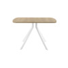 Обеденный стол AMC Elite (серии SLIM) / E18(1100) D2 (белый/Дуб Небраска Натуральный)
