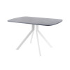 Обеденный стол AMC Elite (серии SLIM) / E18(1100) D2 (белый/Бетон Чикаго светло-серый)