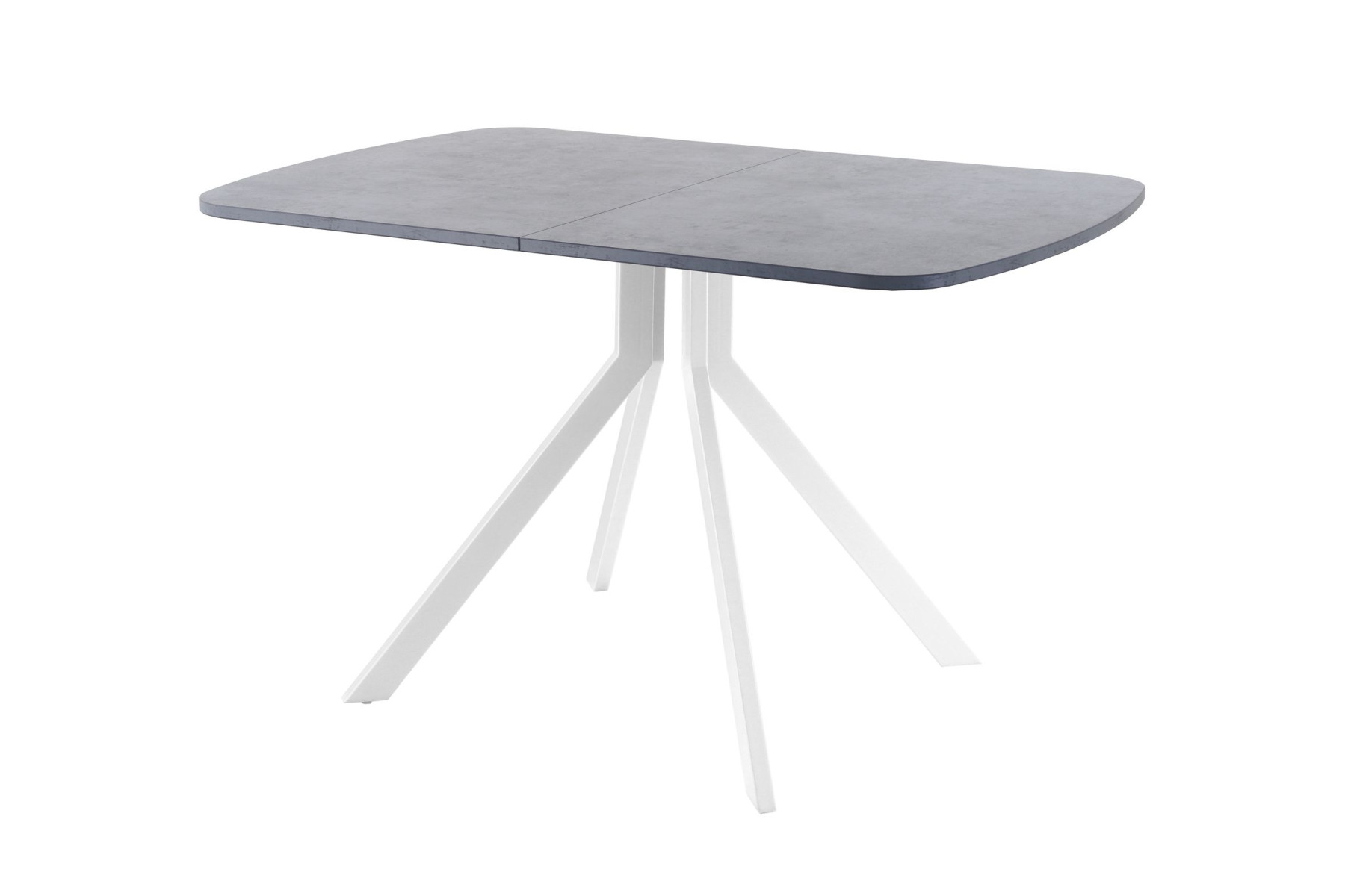 Обеденный стол AMC Elite (серии SLIM) / E18(1100) D2 (белый/Бетон Чикаго светло-серый)