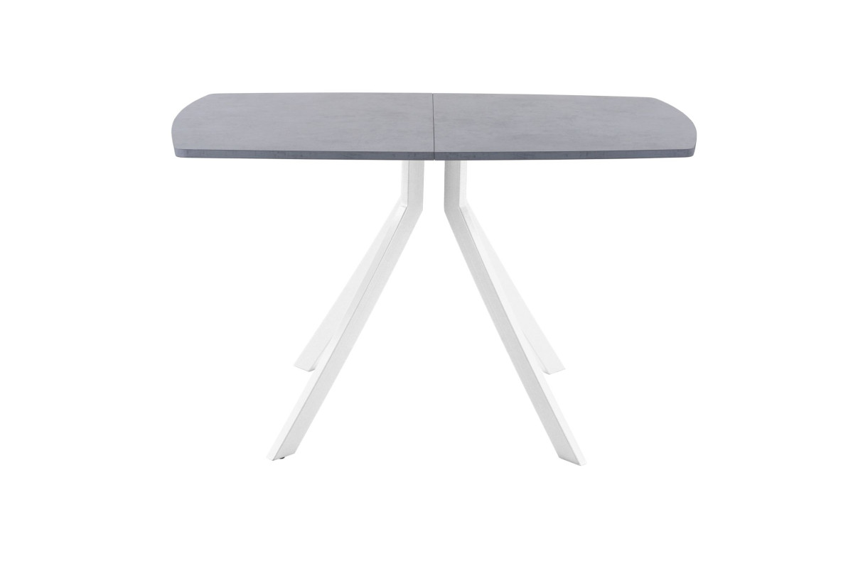 Обеденный стол AMC Elite (серии SLIM) / E18(1100) D2 (белый/Бетон Чикаго светло-серый)