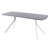 Обеденный стол AMC Elite (серии SLIM) / E18(1100) D2 (белый/Бетон Чикаго светло-серый)